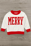 Mom & Me - "Merry" Red & White Sweater | Sparkle in Pink