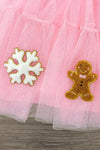 Pink Glitter Christmas Tulle Dress | Sparkle in Pink