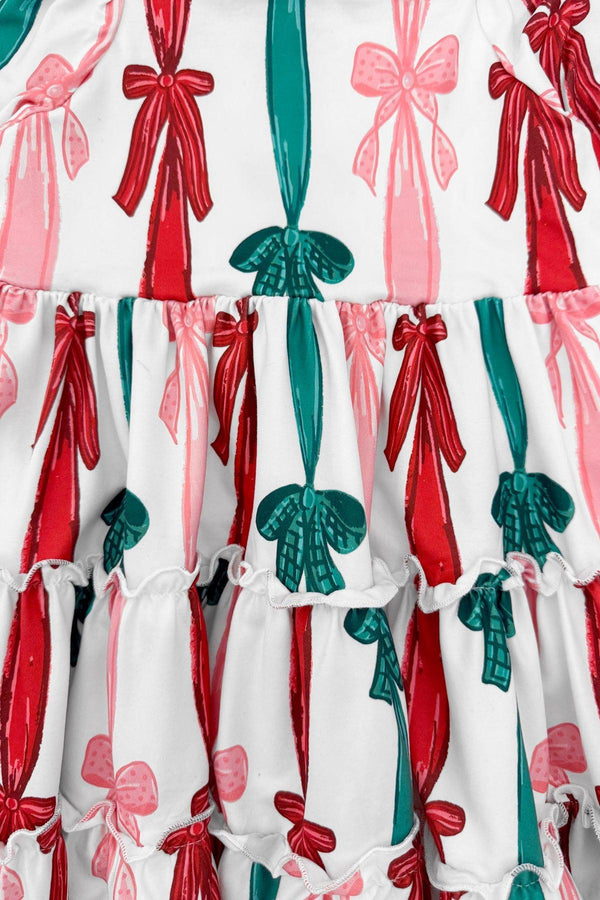 Mom & Me - Christmas Bows Dress | Sparkle in Pink