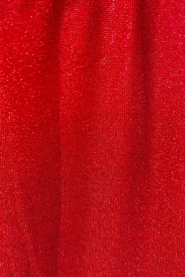 Santa Bow Glitter Bell Bottom Set | Sparkle in Pink