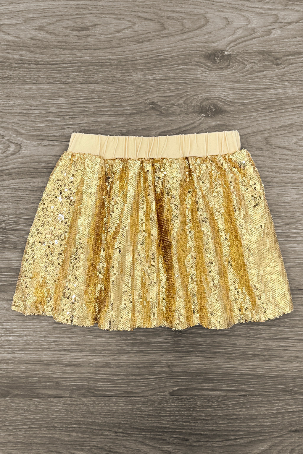 Gold Sequin Bow Skirt Set | Sparkle in Pink