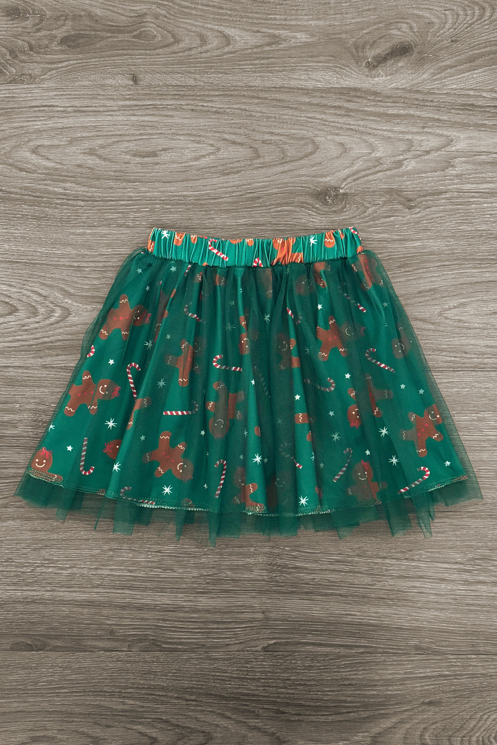 Green Gingerbread Tutu Skirt Set | Sparkle in Pink