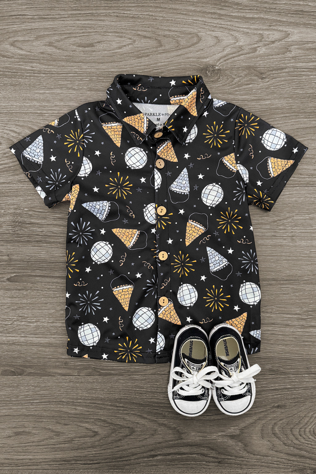 New Year's Party Button Down Top