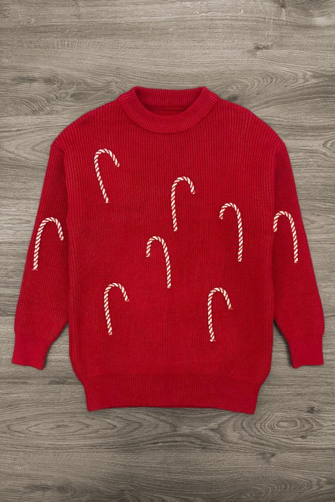 Candy Cane Family Knit Sweater