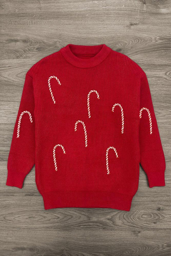 Candy Cane Family Knit Sweater