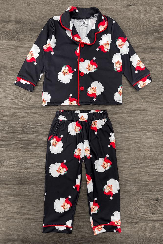 Vintage Santa Family Pajamas - AND PET BANDANA!