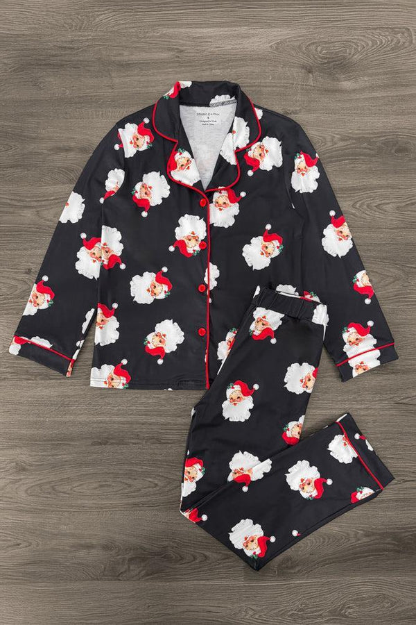Vintage Santa Family Pajamas - AND PET BANDANA!