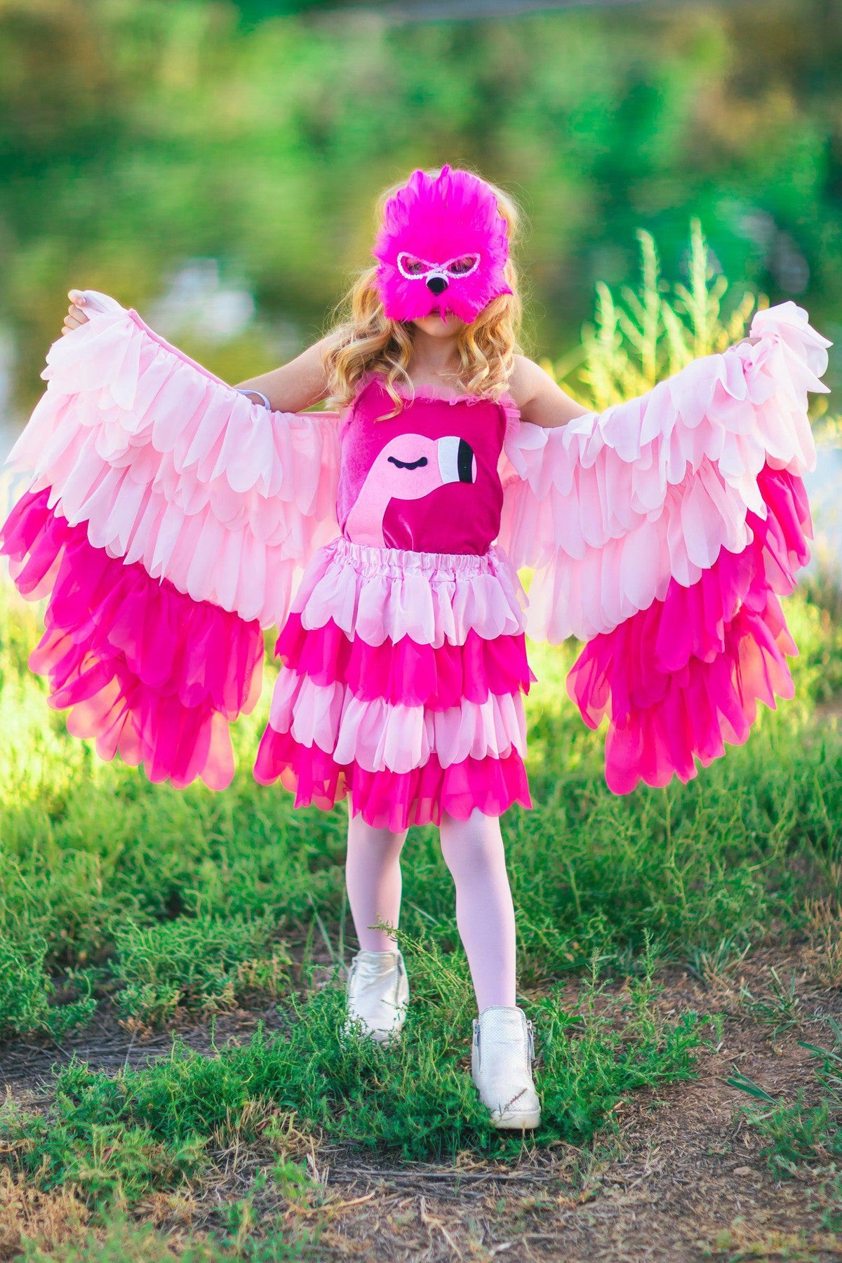 Pink Flamingo Feather Mask | Sparkle In Pink