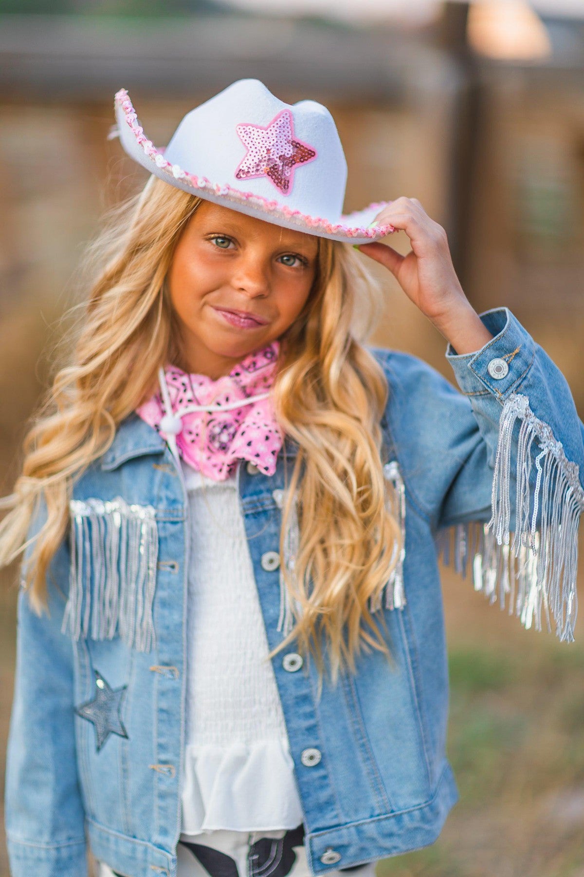 Sequin Star Cowgirl Hat Girls' Costume Accessories – Sparkle In Pink