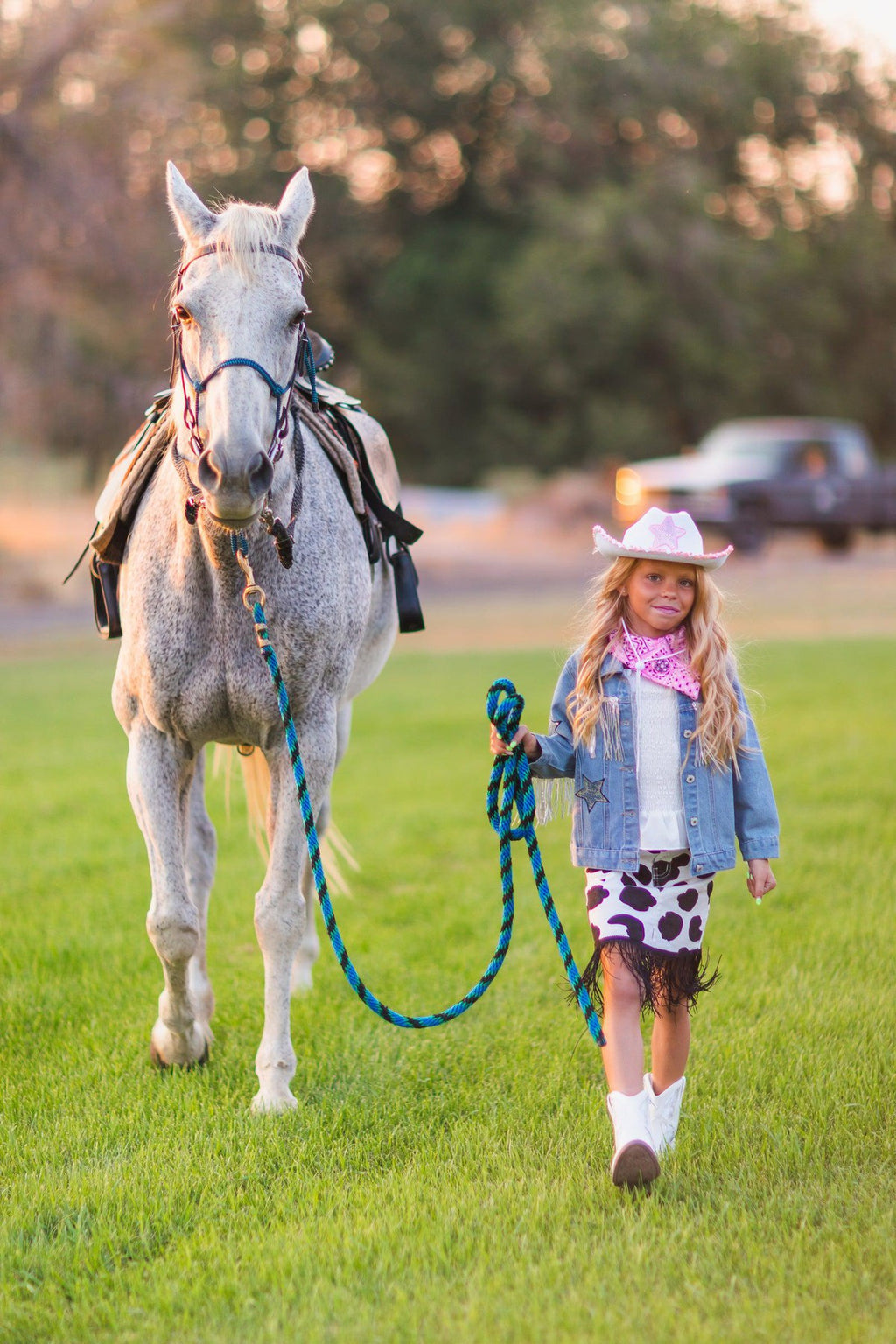 Cowgirl Costume - 3 Piece Set - Sparkle in Pink