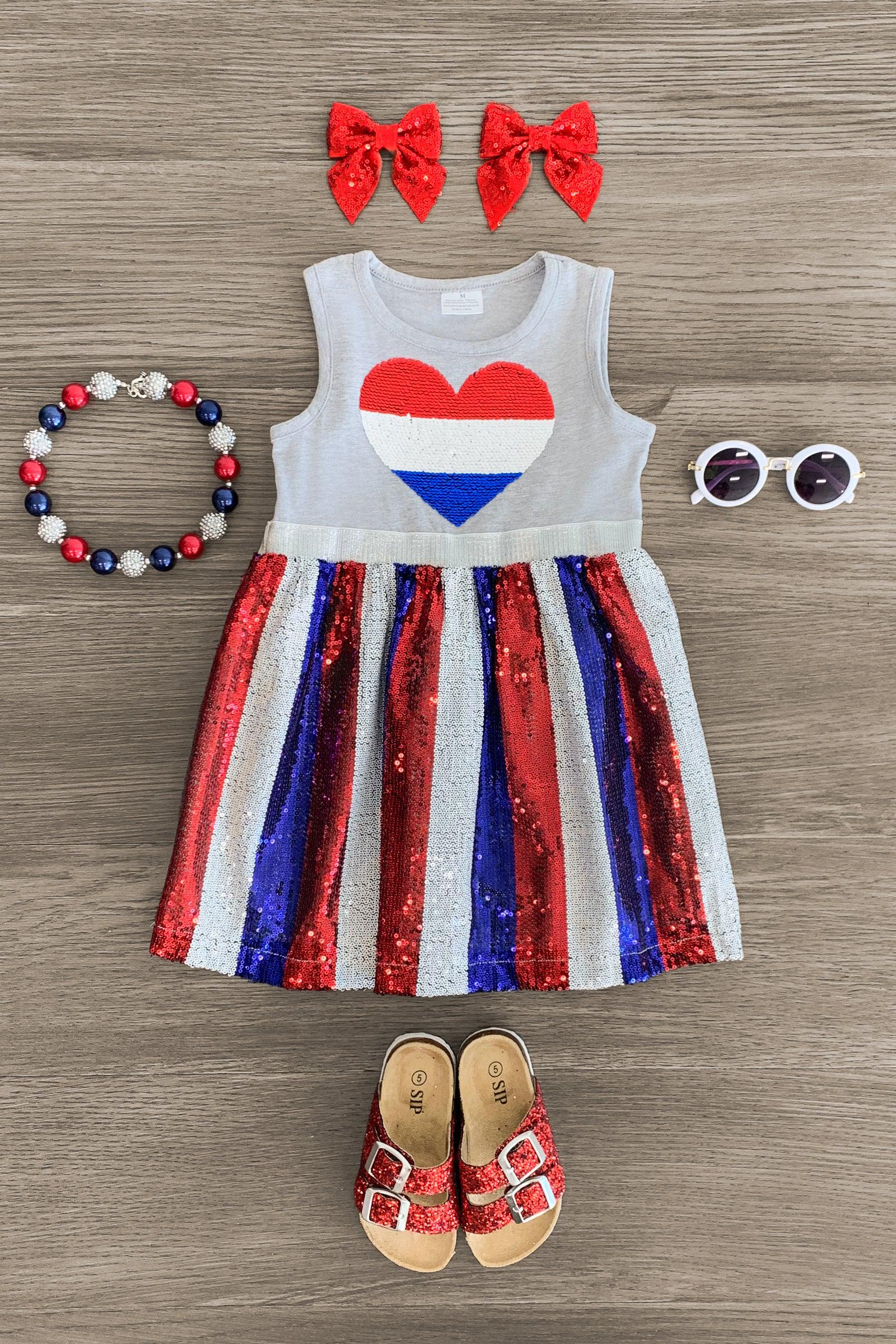 Sequin hearts outlet blue dress