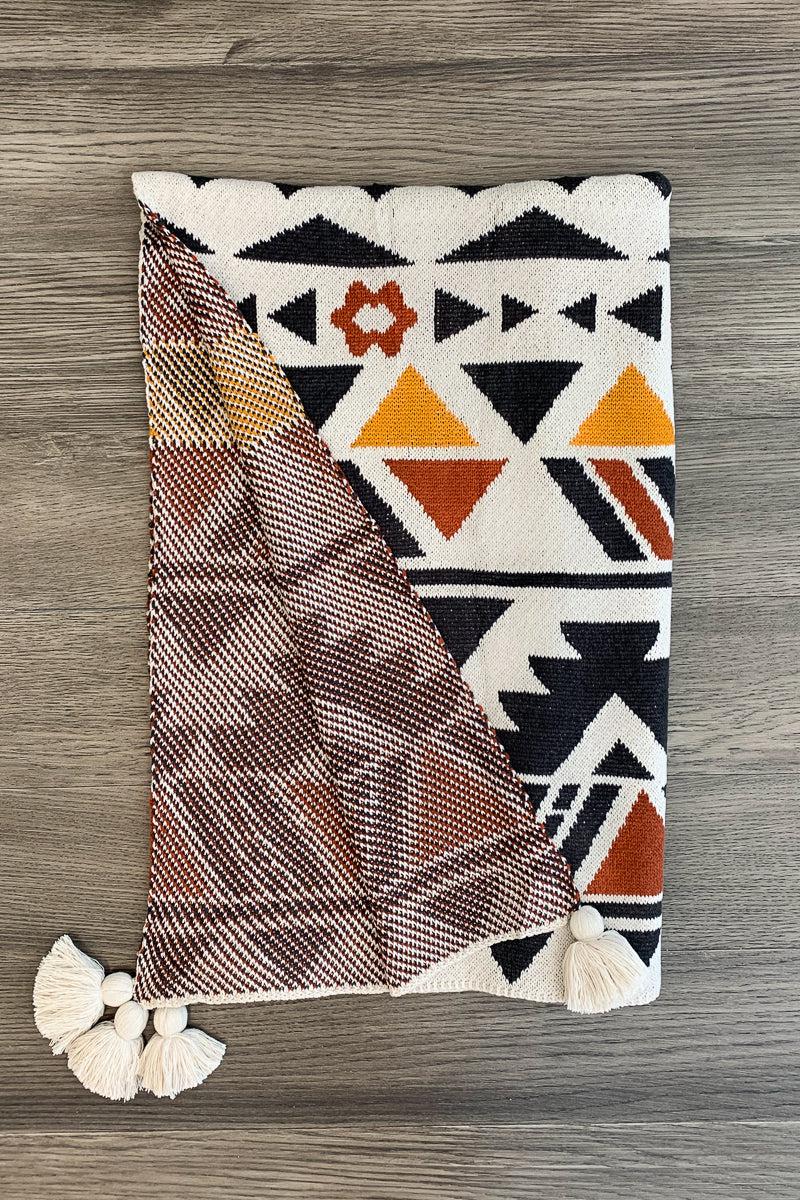 Western Boho Throw Blankets - Sparkle in Pink