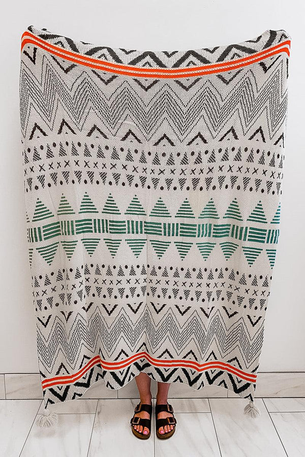 Western Boho Throw Blankets - Sparkle in Pink