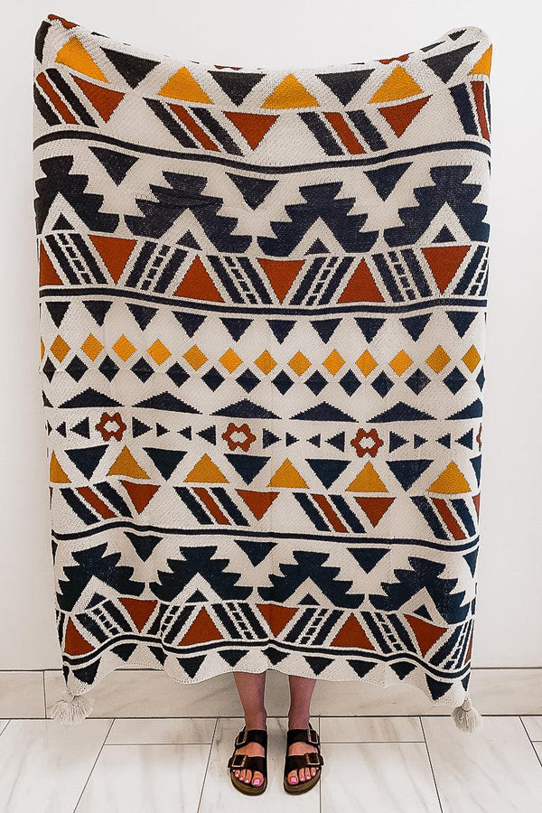 Western Boho Throw Blankets - Sparkle in Pink