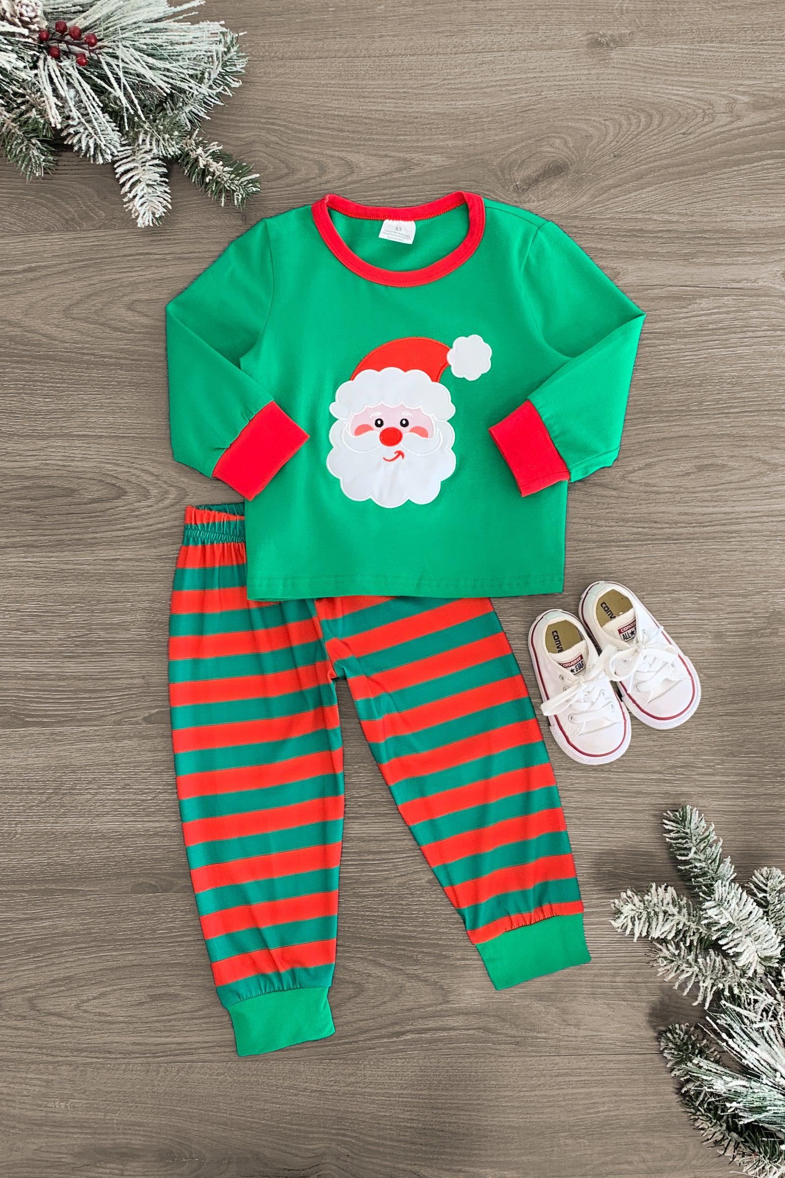 Festive Winter Trees Family Pajama Set - & Pet Bandana!