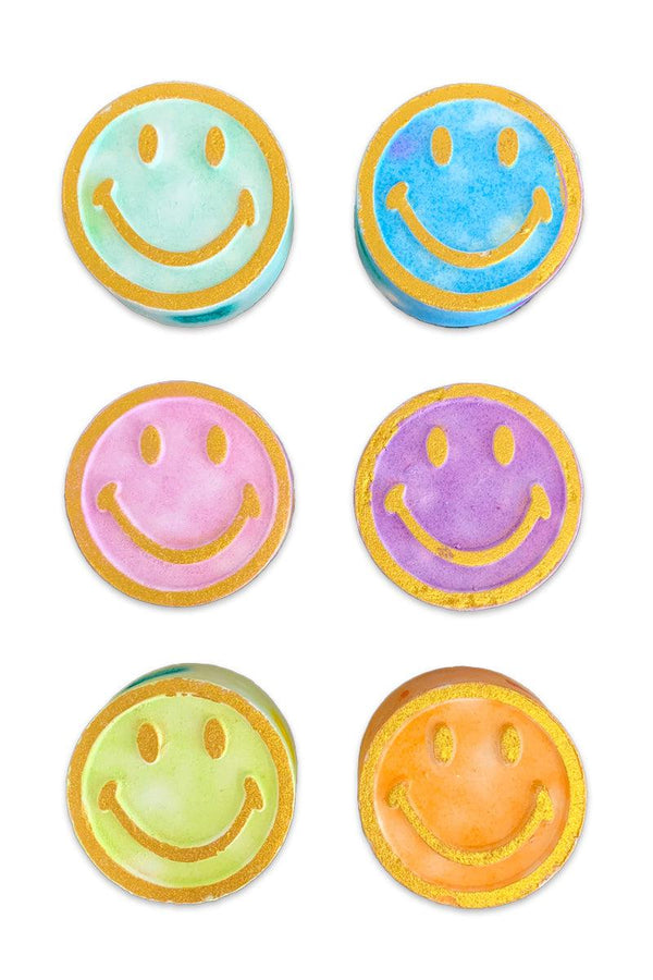 Smiley Face Bath Bombs - Many Colors! - Sparkle in Pink