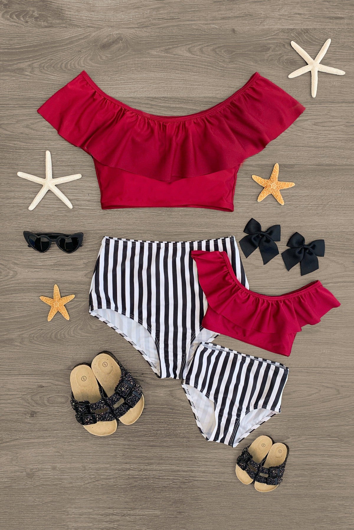 Sew Your Own Striped Two-Piece Beach Suit