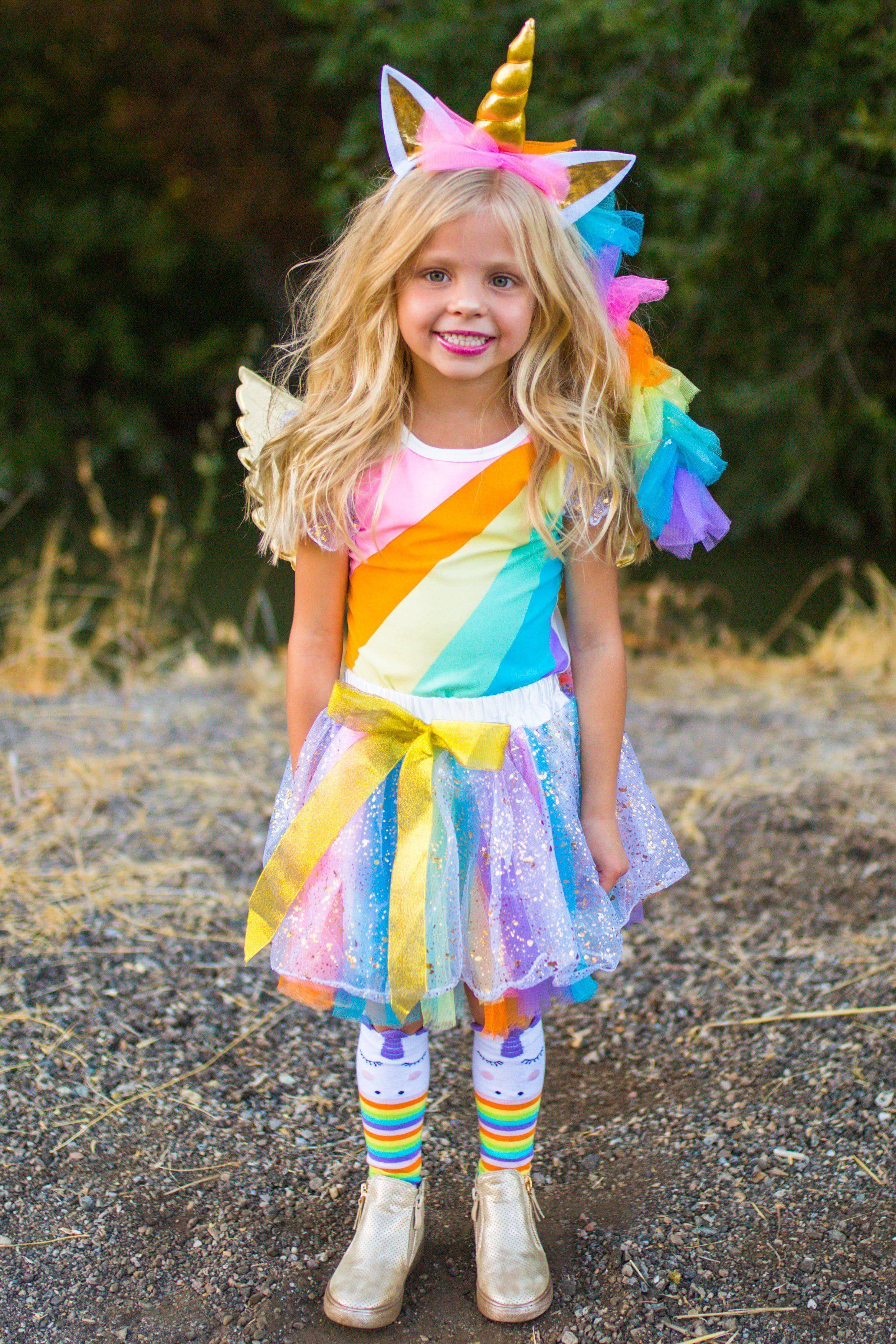 Dream Life Girls' Rainbow Unicorn Pajama Top & Pants Set - Little Kid, Big  Kid
