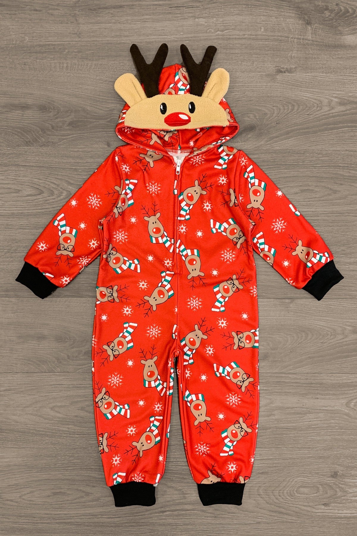 Red Reindeer Family Onesie Pajamas – Sparkle In Pink