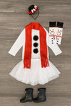 Snowman Costume - 4 Piece Set - Sparkle in Pink