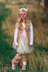 Woodland Deer Vest & Tutu Costume Set - Sparkle in Pink