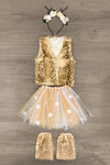 Woodland Deer Vest & Tutu Costume Set - Sparkle in Pink