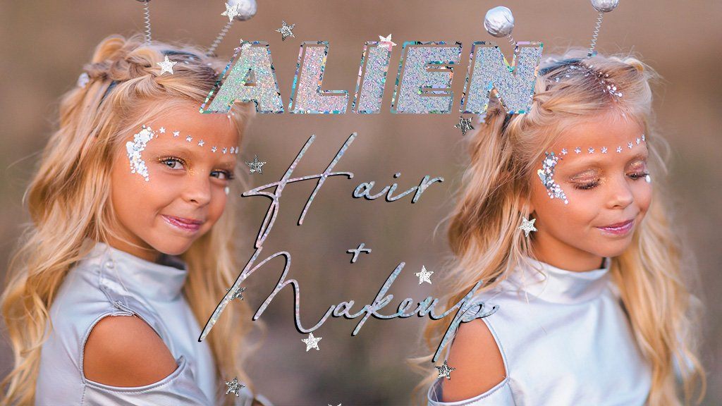 Alien Makeup & Hair Tutorial! 👽