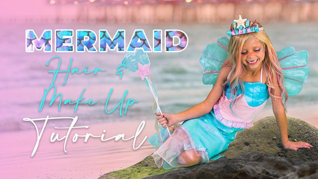 Mermaid Hair & Makeup Tutorial 🧜‍♀️