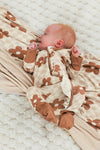 Bamboo Checkered Blossoms Double Sided Blanket | Sparkle in Pink