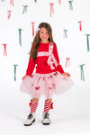 Pink Christmas Tutu Skirt Set