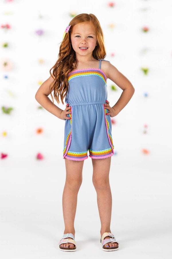 Rainbow Ribbon Romper | Sparkle in Pink