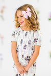 "He Is Risen" Floral Bell Bottom Jumpsuit | Sparkle in Pink