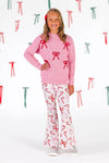 Pink Sweater Candy Cane Flare Set