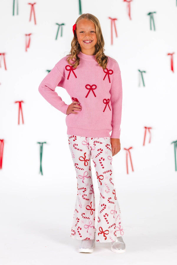 Pink Sweater Candy Cane Flare Set
