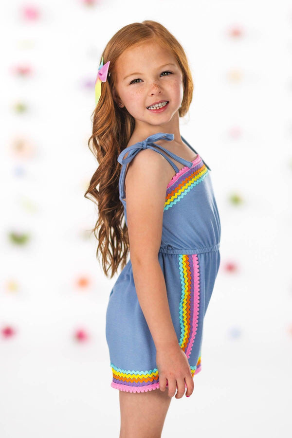 Rainbow Ribbon Romper | Sparkle in Pink