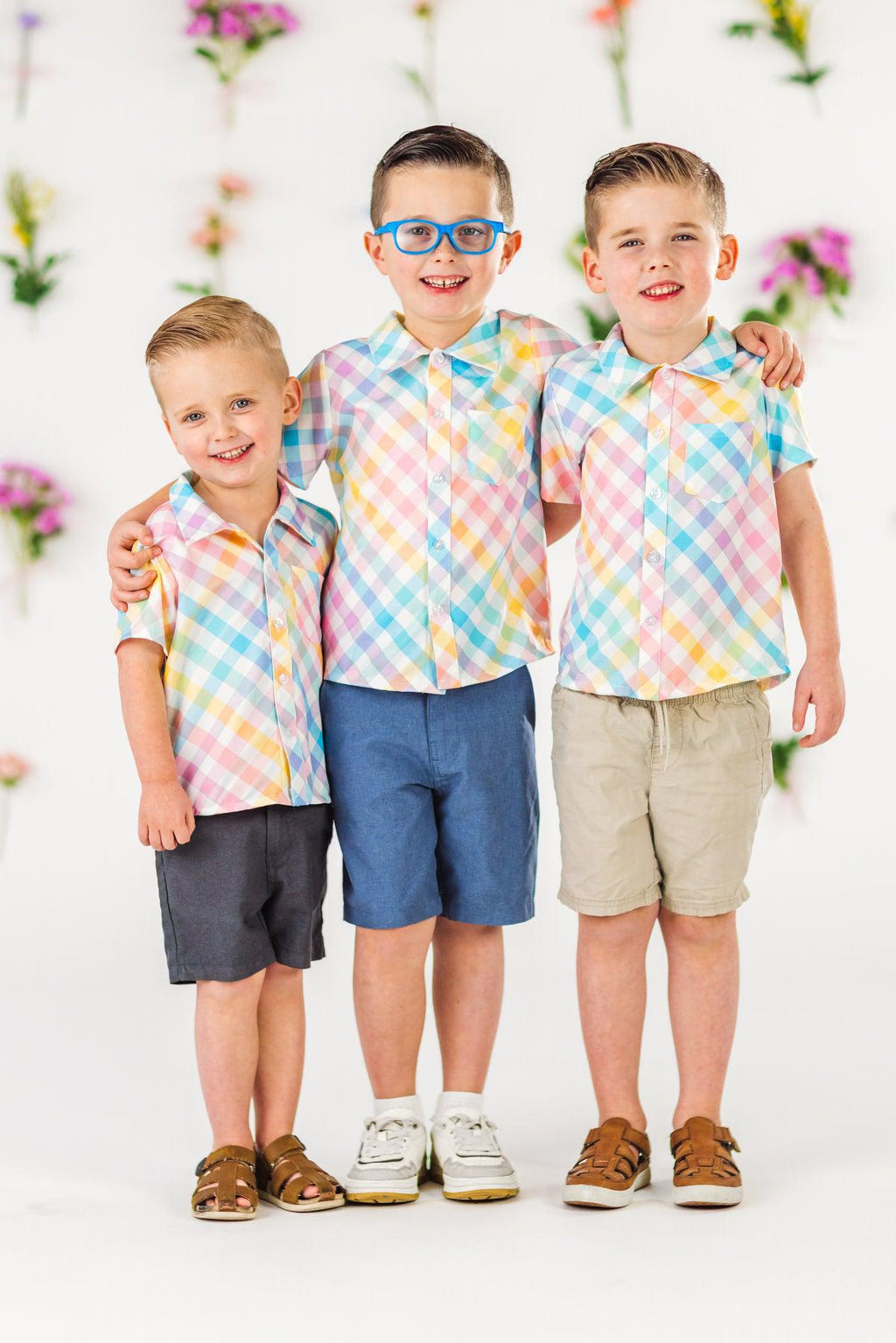 Pastel Plaid Button Down | Sparkle in Pink