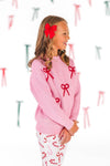 Pink Sweater Candy Cane Flare Set