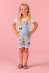 Summer Patches Denim Overalls | Sparkle in Pink
