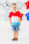 Mom & Kid - Patriotic Firecracker Ombre Top | Sparkle in Pink