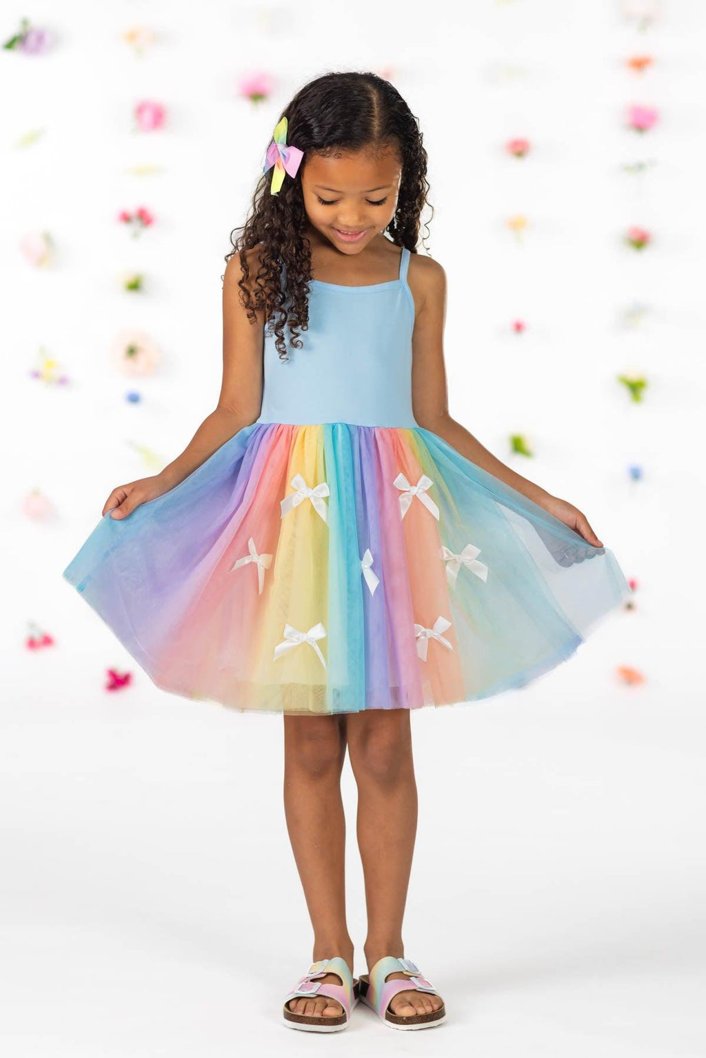 Pastel Rainbow Tulle Dress | Sparkle in Pink