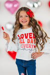 "Loved All Day Every Day" Denim Flare Set | Sparkle in Pink