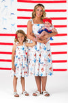 Mom & Me - Red White & Blue Bow Dress | Sparkle in Pink