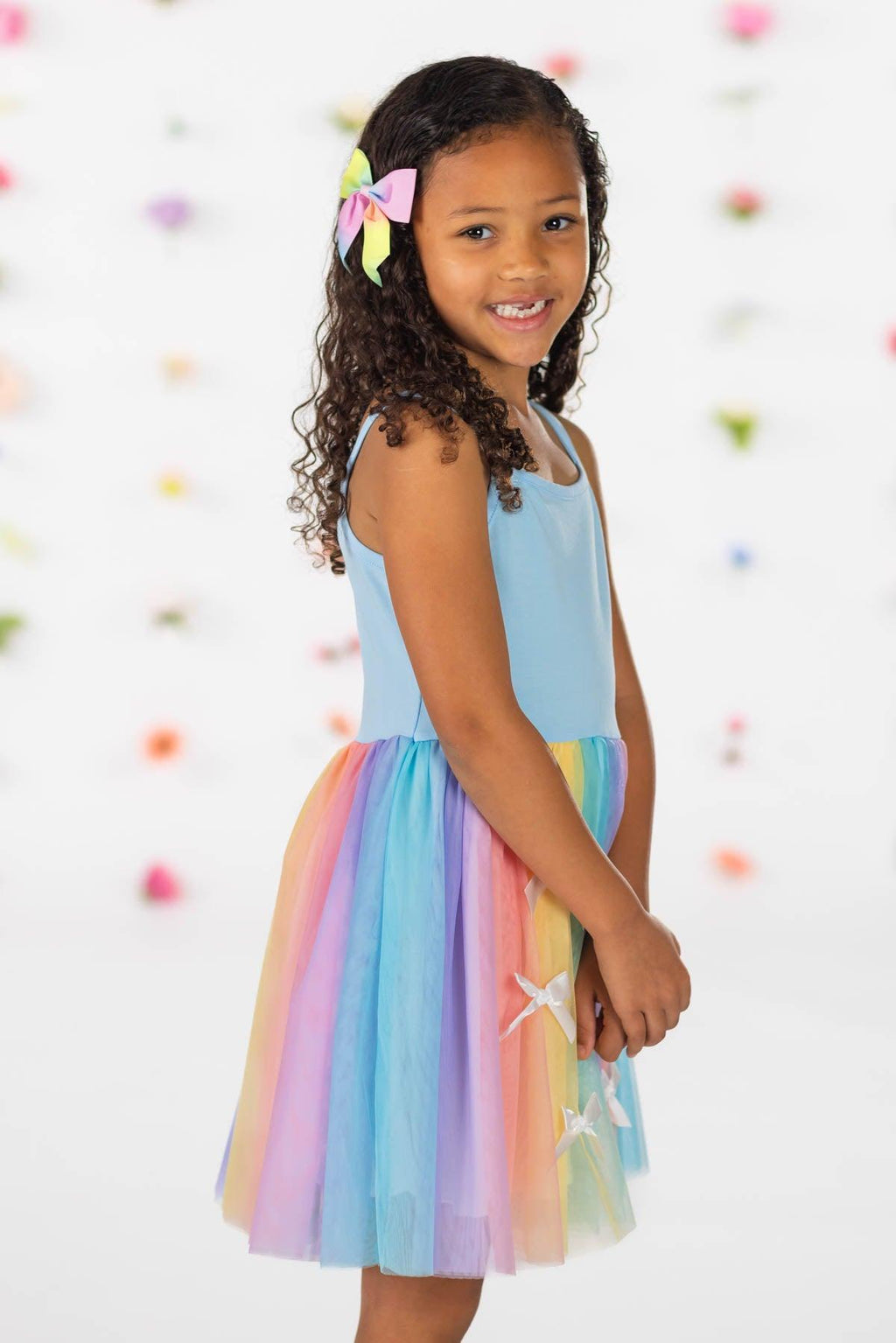 Pastel Rainbow Tulle Dress | Sparkle in Pink