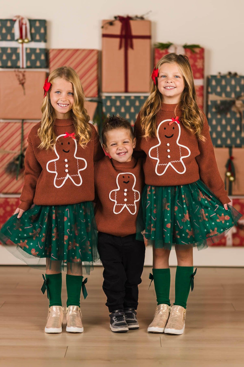 Green Gingerbread Tutu Skirt Set