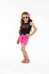 "So Apparently I Have An Attitude" Pink Short Set - Sparkle in Pink