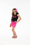 "So Apparently I Have An Attitude" Pink Short Set - Sparkle in Pink