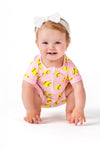 Pink Bamboo Softball Onesie | Sparkle in Pink