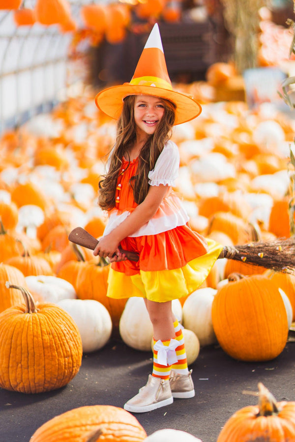 Candy Corn Witch Costume - 2 Piece Set