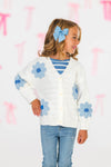 Mom & Me - Blue Flower Sweater Set