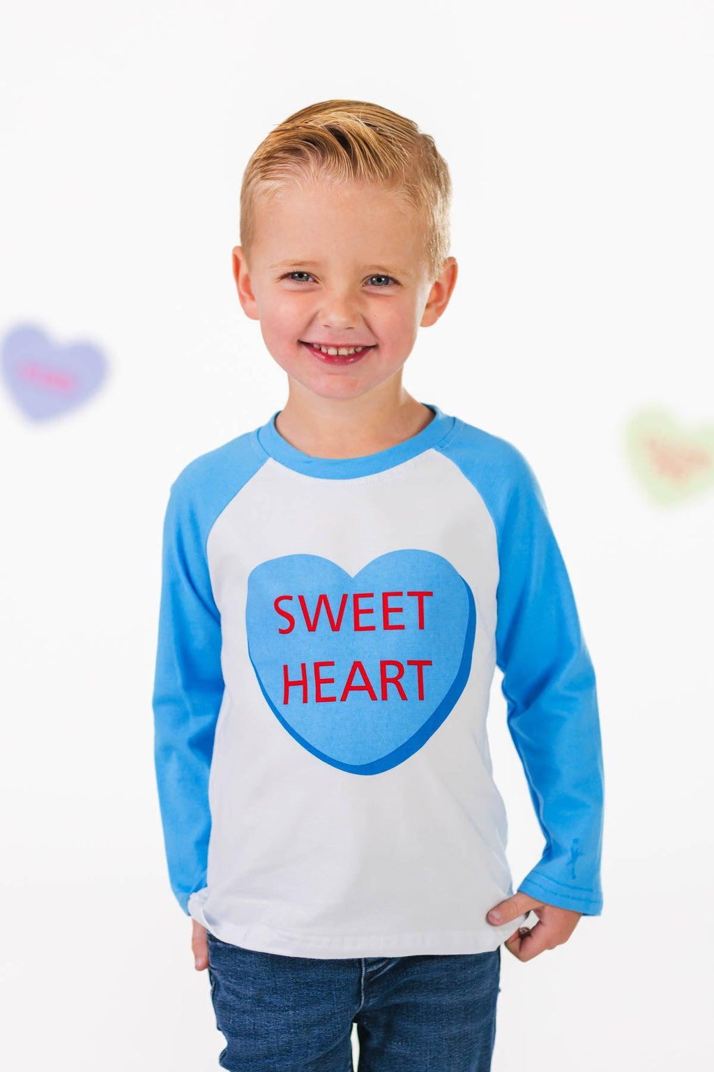 Mom & Kid - "Mama's Sweethearts & Sweet Heart" Top